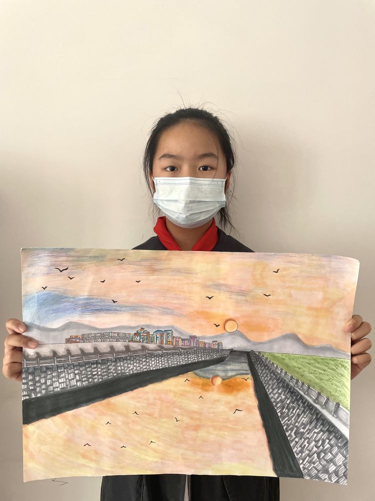 童心织梦,执笔筑美——"我画家乡河"绘画活动
