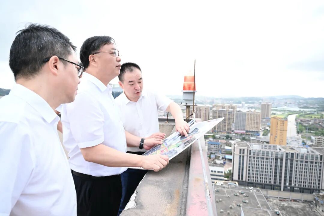张帆带队调研金梅潭综合配套功能片区