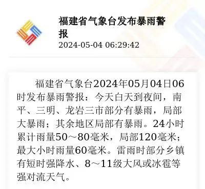 @长乐人 双预警!强降雨+强对流马上抵达! @长乐人 双预警!强降雨+强对流马上抵达!